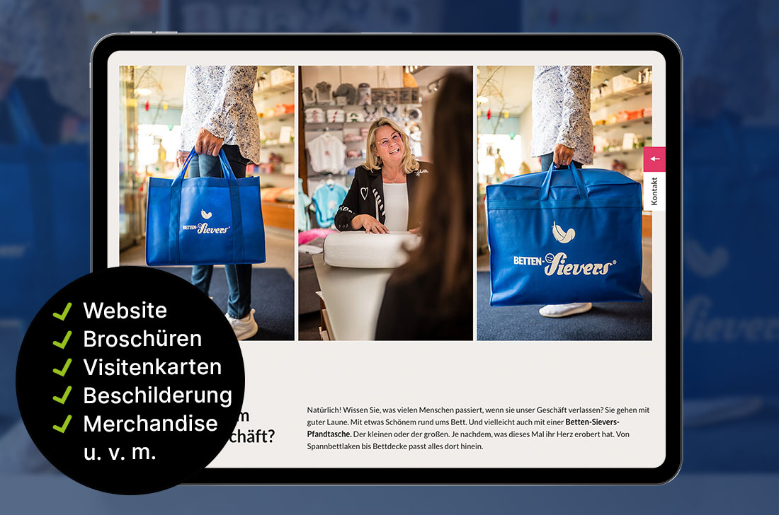 corporate-design-hamburg website betten-sievers