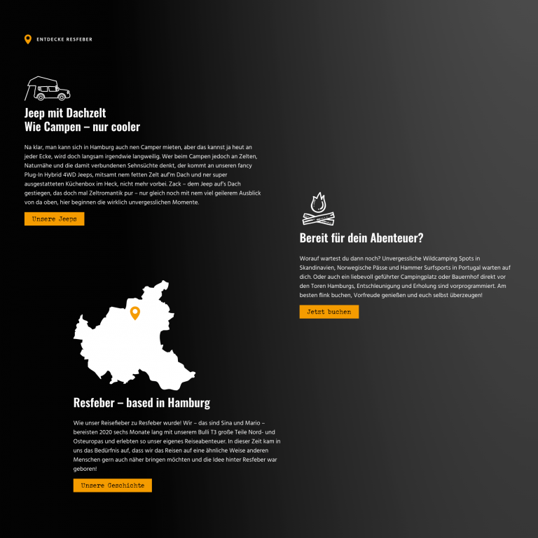 Website Content Resfeber