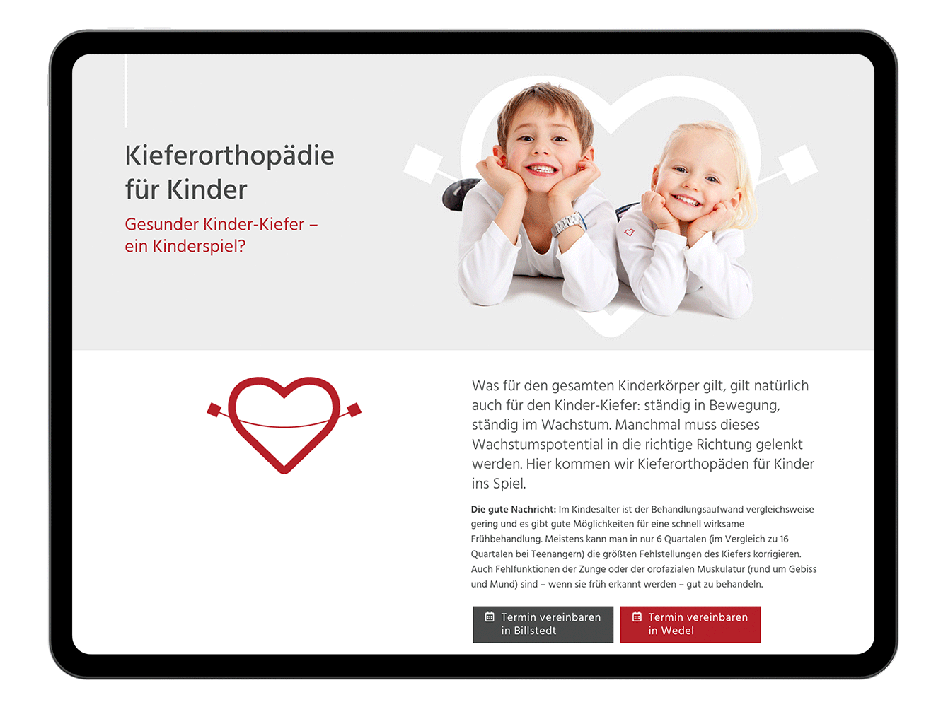 webdesign-hamburg kieferorthopaedie spangenliebe