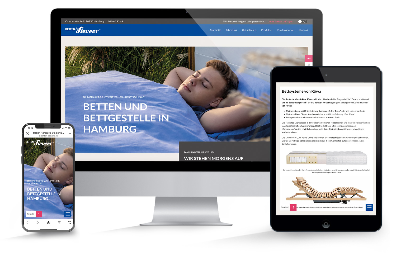 website responsive betten-sievers